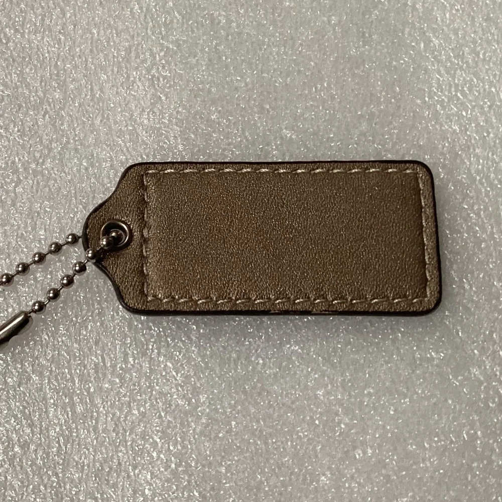 Coach Dark Beige Bag Tag/Hang Tag